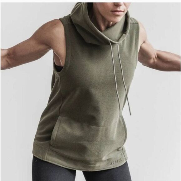 Nobull Microplush Sleeveless Hoodie Size Medium - Picture 1 of 7